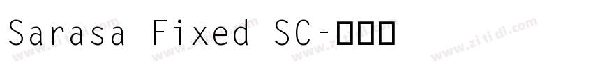 Sarasa Fixed SC字体转换